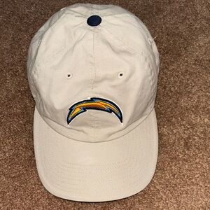 NFL Los Angeles San Diego Chargers Embroidered Logo Adj Closure Beige Cap OSFM